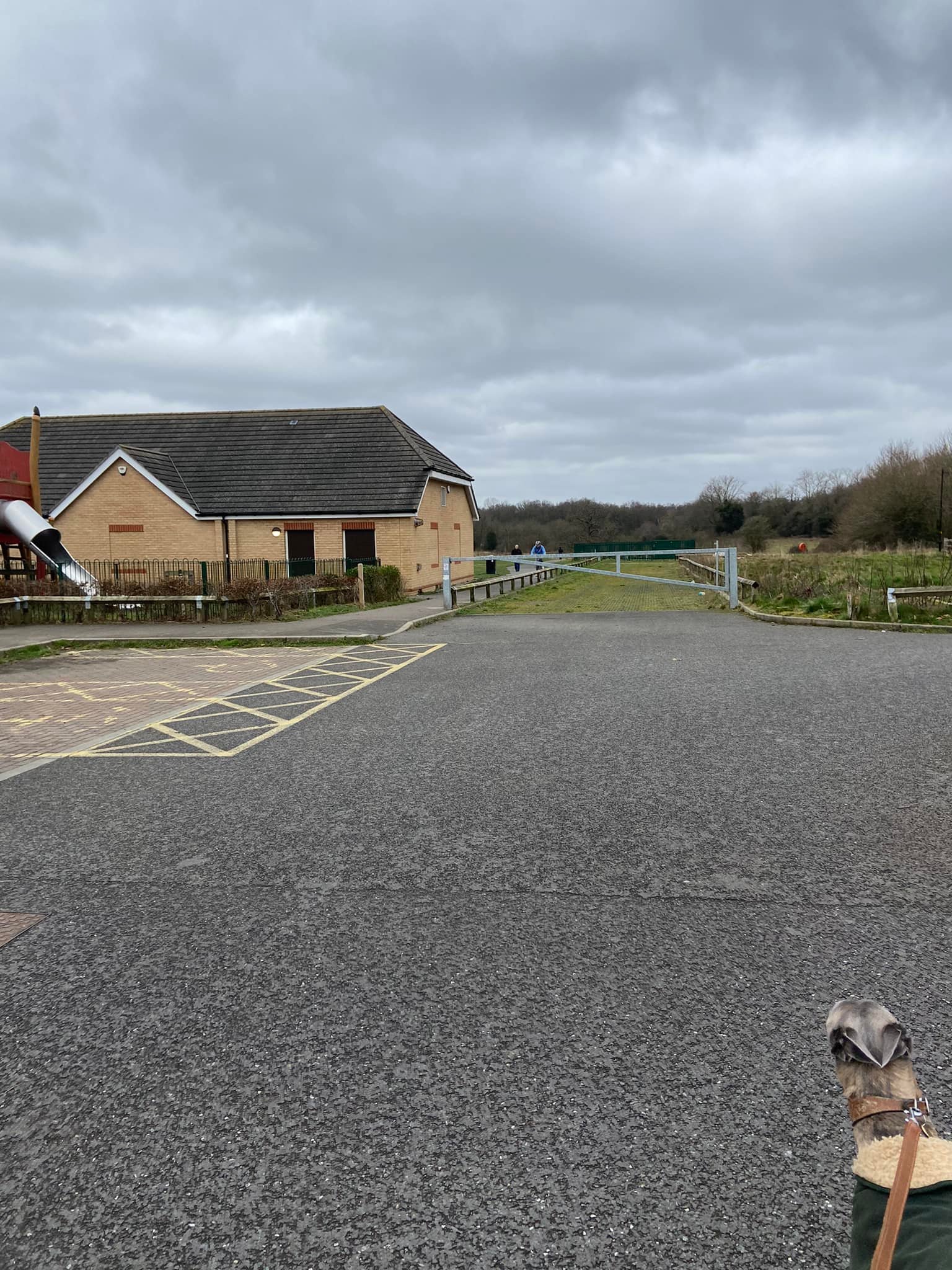 Take surfaced path away from car park