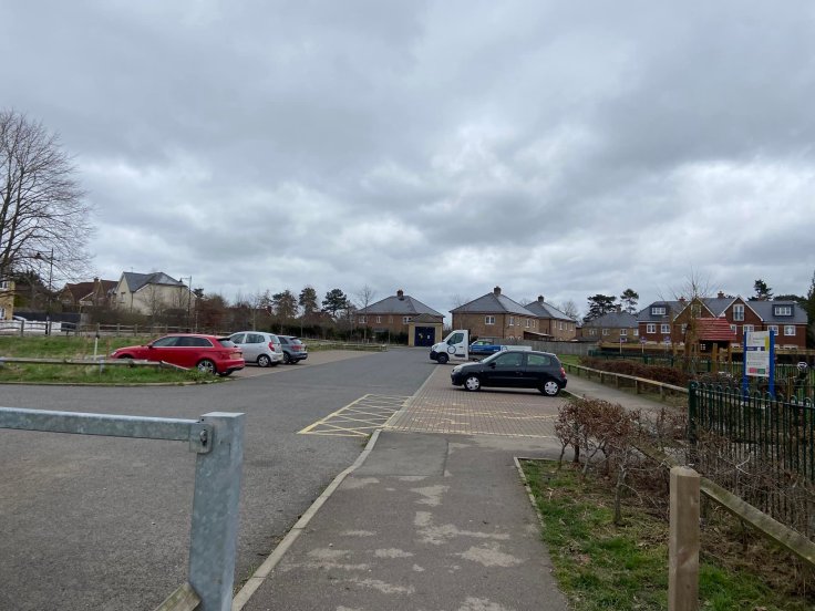 Car park (looking back from surfaced path)