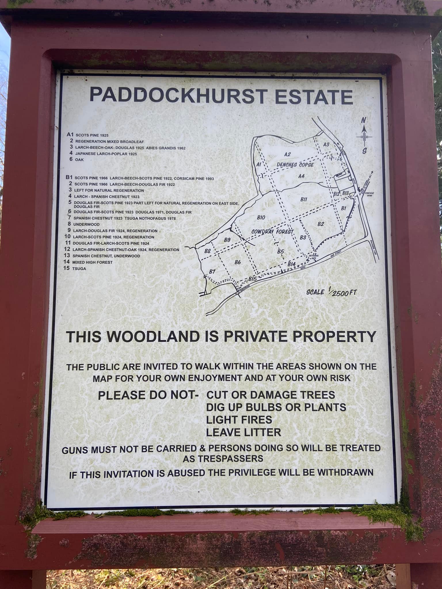 Map of estate